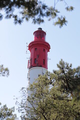 lighthouse on the coast of the island
