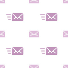 Email sending message seamless purple on white pattern background mail document message correspondence