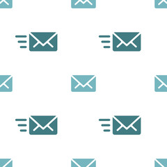 Email sending message seamless navy on white pattern background mail document message correspondence