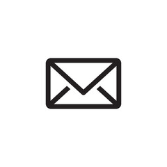 Envelope Email Letter Icon On White Background