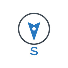 South direction icon