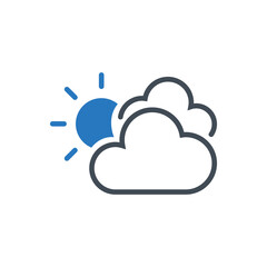Cloudy day icon