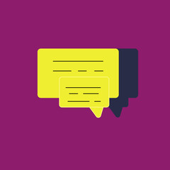 SMS web icon on a purple background