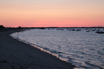 sunset on the beach