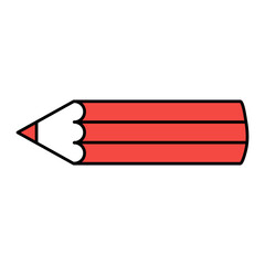 red pencil vector icon