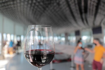 glass of red wine