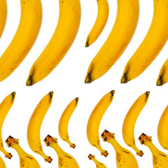 banana pattern on white background