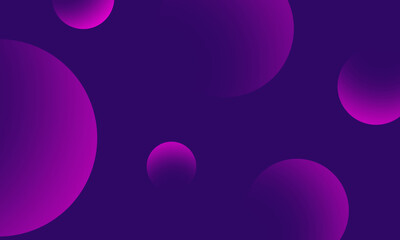 Purple circles gradient on violet dark abstract background. Modern graphic design element.