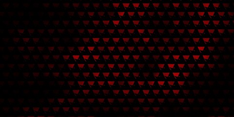 Dark Red vector background with polygonal style.