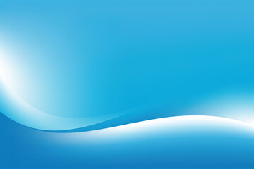 Abstract Smooth Stylish Blue Wavy Background Design Template Vector, Blurry Blue Mesh Gradient Background with Copy Space for Text