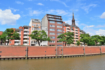 Obraz premium Beautiful quay in Hamdurg