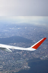 view from airplane window