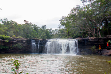Obraz premium beatiful waterfall and beautiful nature 