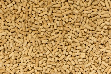 The texture of the wood pellets