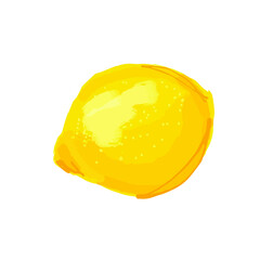 Vector illustration of lemon isolated on white