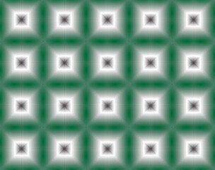 3d image green squares with a white base