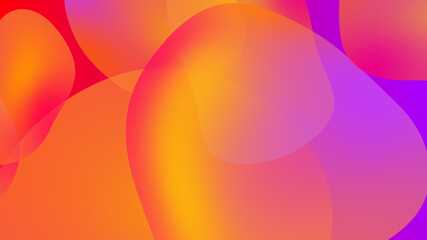 Abstract gradient geometric background. Fluid shapes and colorful graphic design.