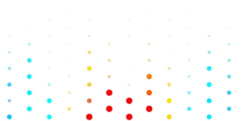 Light blue, yellow vector pattern with spheres.