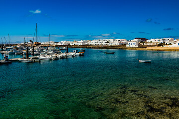 Paisajes de la isla Graciosa de Lanzarote