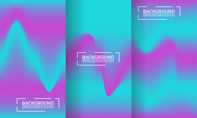 Abstract colorful blurred vector backgrounds. Elements for your website or presentation. Set with many beautiful colors