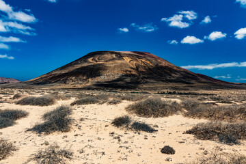 Paisajes de la isla Graciosa de Lanzarote