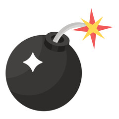 
Isometric design of dynamite bomb, explosive material 
