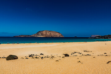 Paisajes de la isla Graciosa de Lanzarote