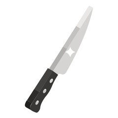 A cutting edge or blade, isometric design of knife icon