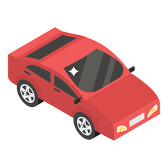 
Coupe car icon design, sports car concept 
