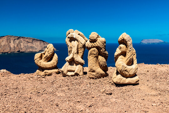 Paisajes de la isla Graciosa de Lanzarote