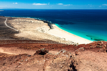 Paisajes de la isla Graciosa de Lanzarote