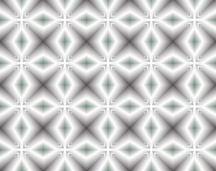 Obraz premium 3d image on a dark background white rhombuses with a green base