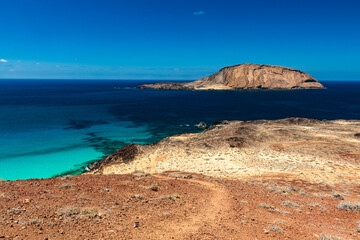 Paisajes de la isla Graciosa de Lanzarote