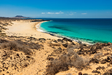 Paisajes de la isla Graciosa de Lanzarote