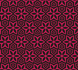 Indian red pattern stars inside with triangles