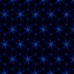 Obraz premium Dark blue starry night pattern