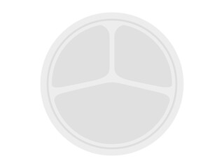 バーベキュー用の皿のイラスト