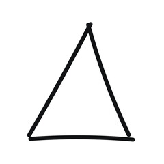 Hand Drawn Marker Icon. Arrow, circle, delete, line, marker, smudge, up, down, thin line web symbol on white background - vector illustration eps10