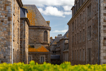 Saint Malo. Houses in the old town.
