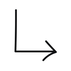 Hand Drawn Marker Icon. Arrow, circle, delete, line, marker, smudge, up, down, thin line web symbol on white background - vector illustration eps10