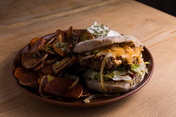 Gerichte in einem Mittelalter Restaurant