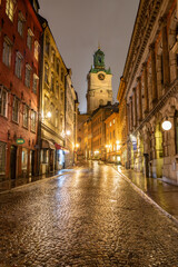 Fototapeta na wymiar Old Town in Stockholm