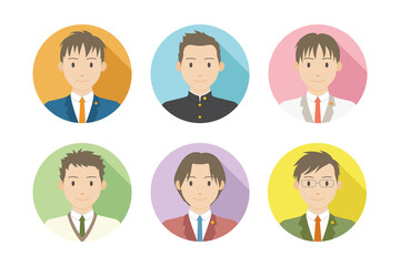 男子高生のアイコン