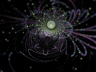 Imaginatory fractal background Image