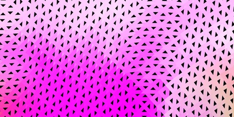 Light pink, green vector gradient polygon design.