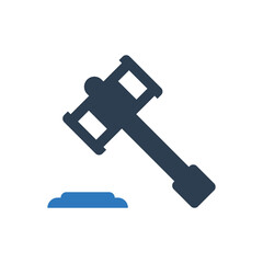 judge gavel icon, Auction Hammer icon 