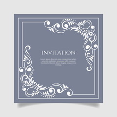 Wedding invitation card. - Vector.