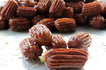 Turkish donut with syrup and delicious