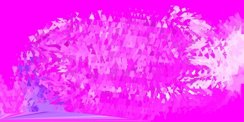 Light purple, pink vector geometric polygonal wallpaper.