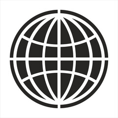 Black web icon symbol. Website icon symbol illustration on white background